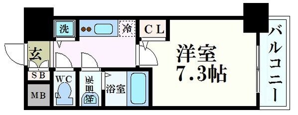 S-RESIDENCE新大阪駅前の物件間取画像